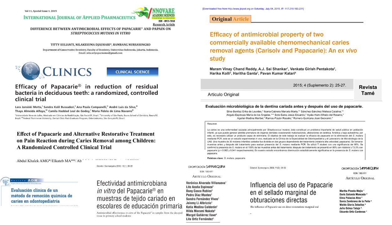 papacarie tiene estudios cientificos que avalan su eficacia